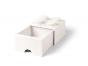 ladrillo de almacenamiento con cajon blanco de 4 espigas lego 5006208