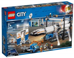 lego 60229 ensamblaje y transporte del cohete