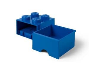 lego 5006130 ladrillo de almacenamiento azul de 4 espigas con cajon