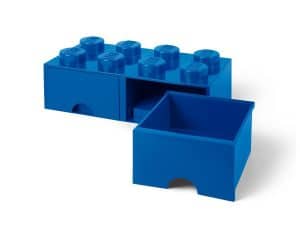 lego 5006143 ladrillo de almacenamiento azul de 8 espigas con cajones