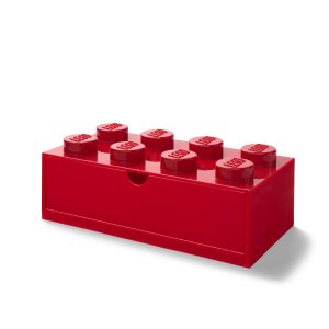 ladrillo de almacenamiento rojo de 8 espigas con cajones lego 5006142