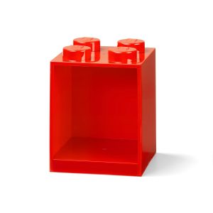 lego 5006578 ladrillo estanteria de 4 espigas rojo brillante