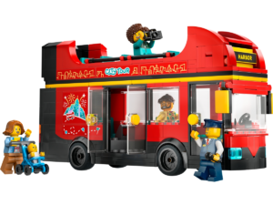 red double decker sightseeing bus 60407